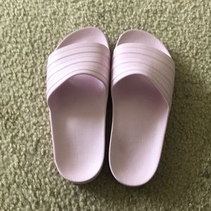 Purple women’s adidas slides size 7